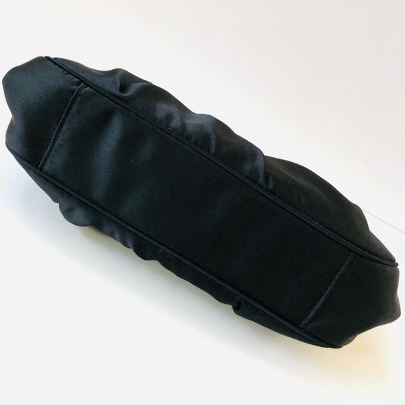 Satin & Rhinestone Kiss-Lock Evening Bag EUC - Picture 4 of 7